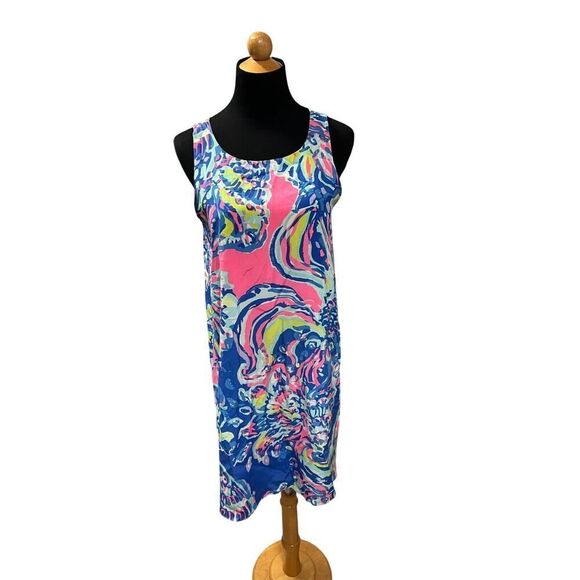 Lilly Pulitzer Jackie Shift 100% Silk Dress, Size Small MSRP $228 - Picture 6 of 11